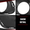 CROSSDESIGN Pair Black Fog Light Bezel Fog Lamp Trim Cover