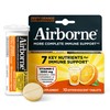 Airborne Immune Support Effervescent Tablets, Zesty Orange Flavor - 10ct