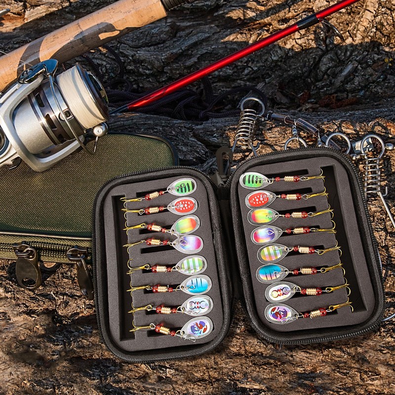 SF Fishing Lure Spinner Baits with Treble Hooks for Bass