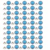 50 Pieces 8 mm DIY Buttons Turquoise Quick Rivets Studs