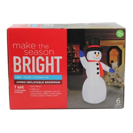 Connie N Randy Make The Season Bright LED Jumbo Inflatable Snowman