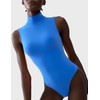 PUMIEY - Body sin mangas con cuello de tortuga falsa