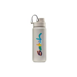 satch Drinking Bottle Made of Stainless Steel, BPA-Free, 0.5 L, Leak-Proof and Suitable for Carbonated Drinks, for Hot and Cold Drinks, Colourful Mind, Beige