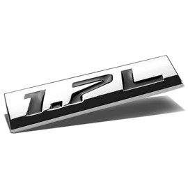 Auto Dynasty Chrome Finish Metal Emblem 1.7L Badge (Black Letter)