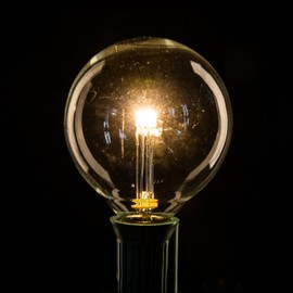 Hometown Evolution, Inc. Box of 25 G50 LED Diode Clear 2 Inch .6 Watt C7 Base Replacement Bulbs