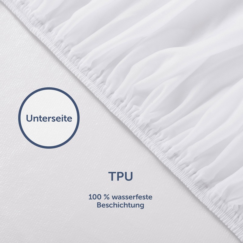Blumtal Waterproof Mattress Protector, Oeko-Tex Certified, Breathable Mattress Topper, Tension