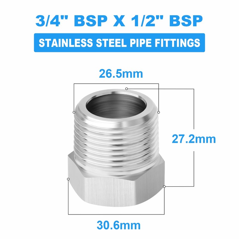 ERGAOBOY Pack of 2 1/2 inch female thread BSP to