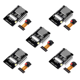 AiTrip 5 Pack ESP32-CAM WiFi + Bluetooth Module Development Board with OV2640 Camera Modulew for Arduino Raspberry Pi