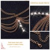 Latious Head Chain Jewelry Gold Rhinestone Forehead Headpiece Goddess Hair