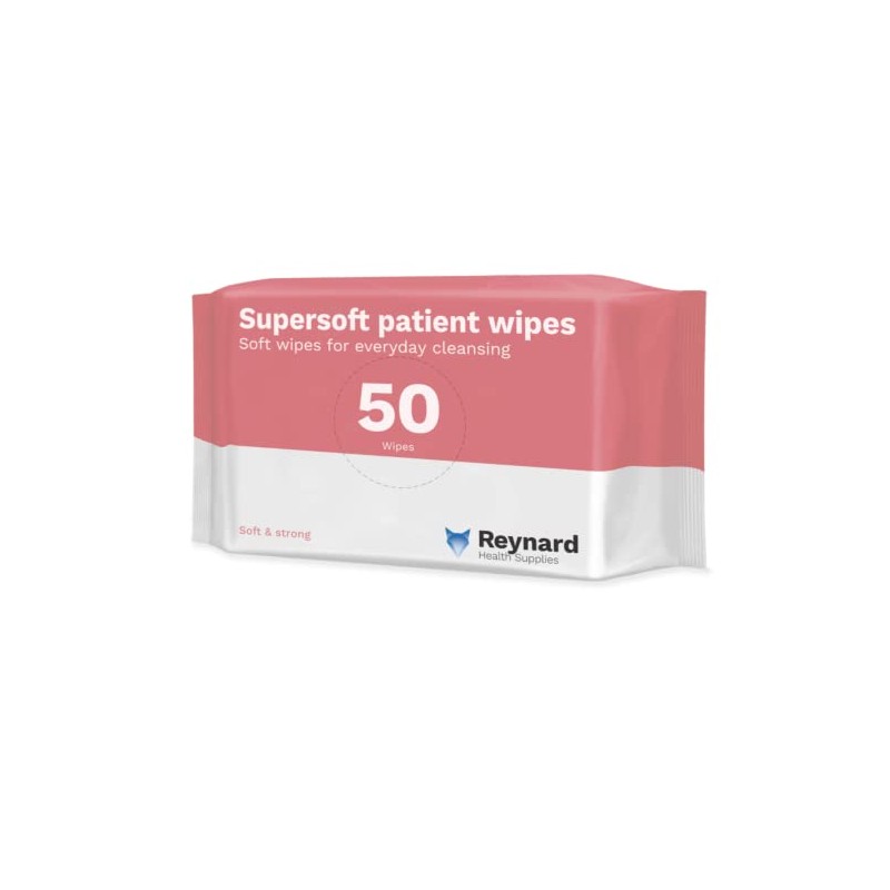 Reynard Health Supplies Super Soft Dry Wipes, White, 33x29cm