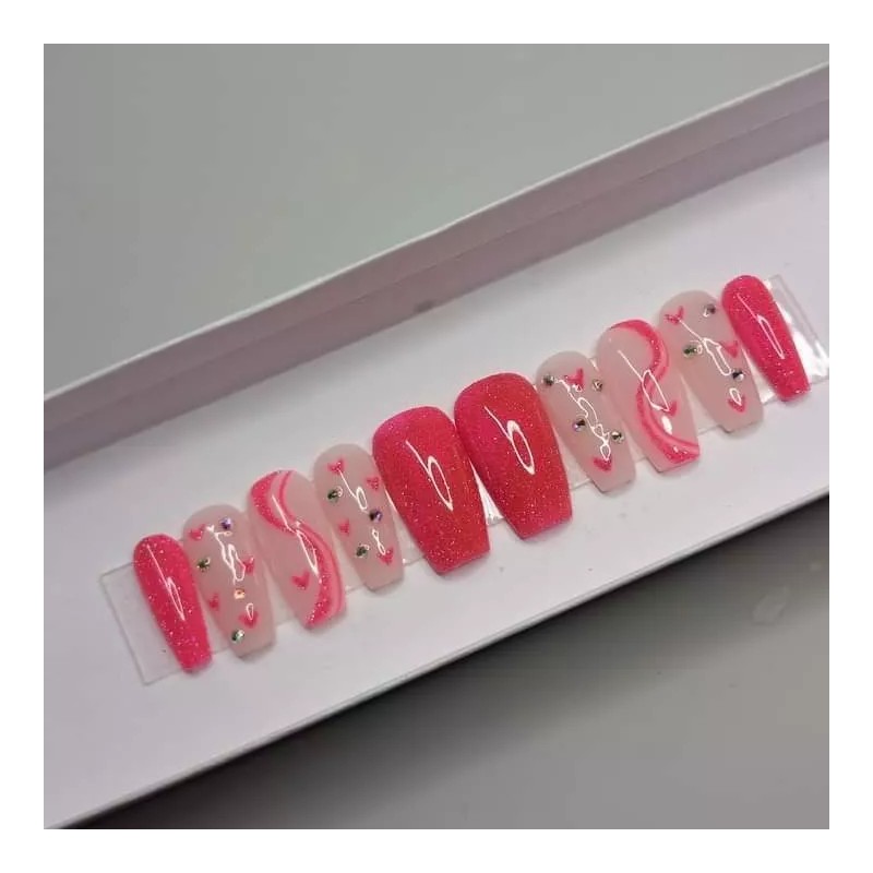 Perfect Nails Press On Uñas Postizas Press On San Valentin