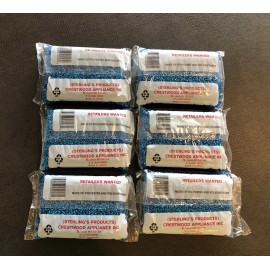 Sterling Set of 6 BLUE Sterling Non Scratch Scrubbers Sterling's Sponges Scrub Pad Pads