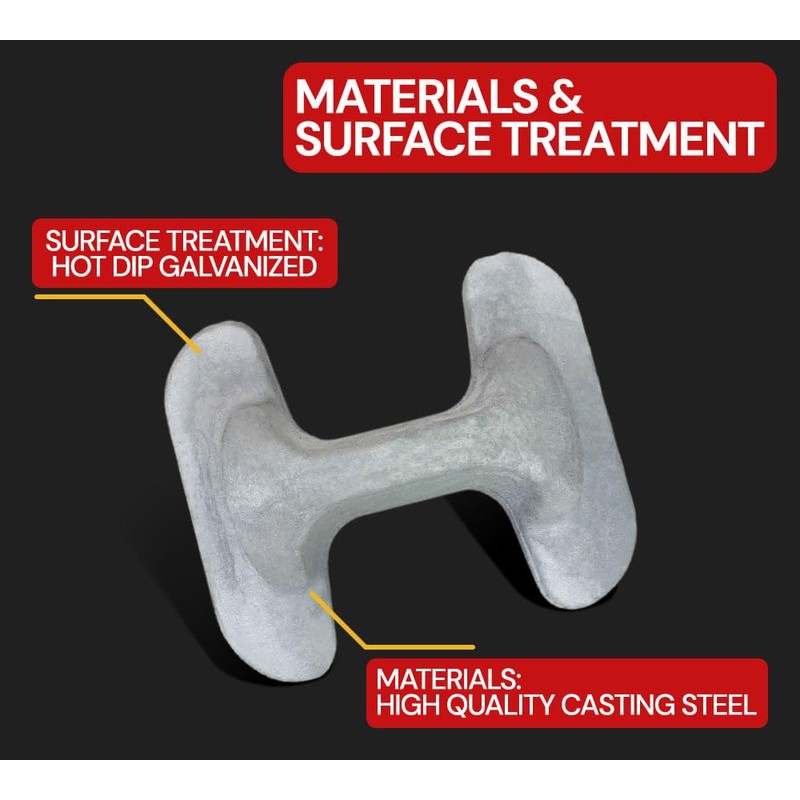 Mytee Products (4 Pack Sea Rail Shipping Container Stacking Cone