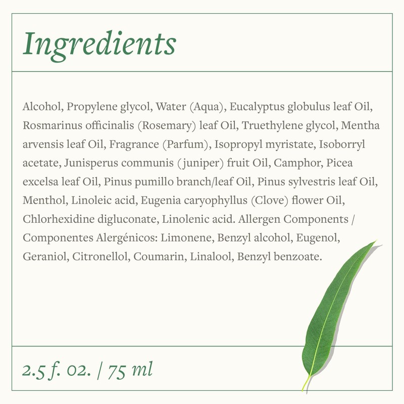 Eucasol Spray 75ml. Enriched With Eucalyptus Essential Oil. Alternative Room,