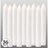 Hyoola Taper Candles - 6 Inch White Dripless, Unscented Dinner