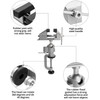 QWORK 3" Universal Tabletop Clamp Vice Tilts Rotate 360°, 2