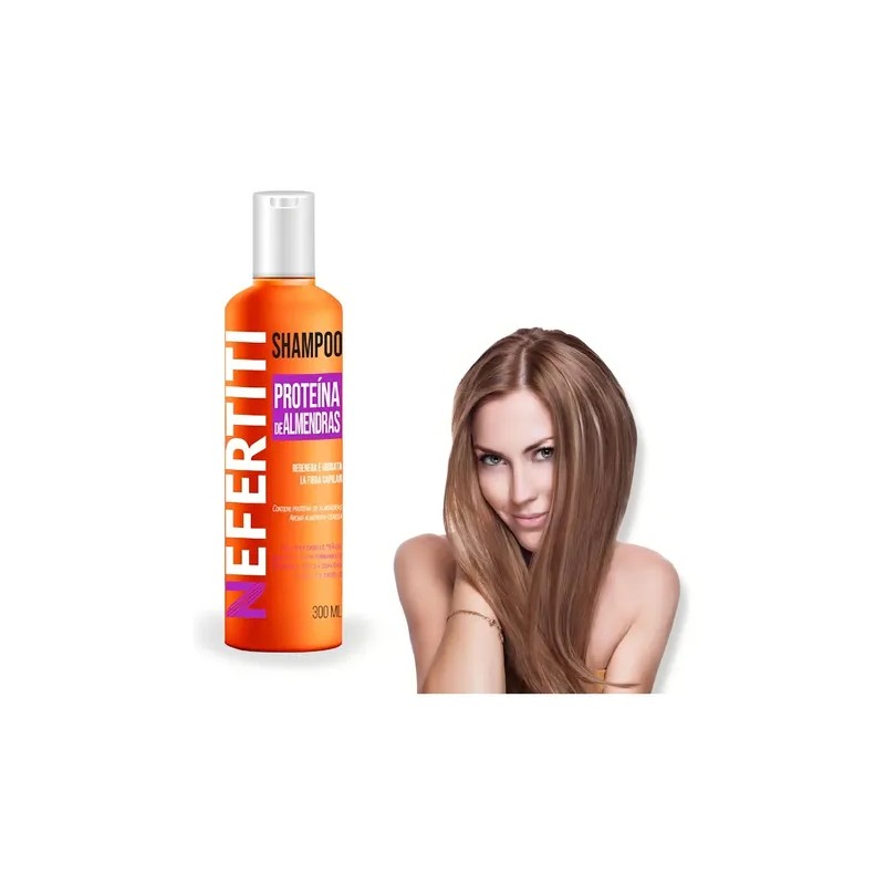 Shampoo Nefertiti Con Almendra Para Cabello Teñido 300ml