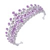 Women Wedding Crown Zinc Alloy Exquisite Rhinestone Bride Crown Hair
