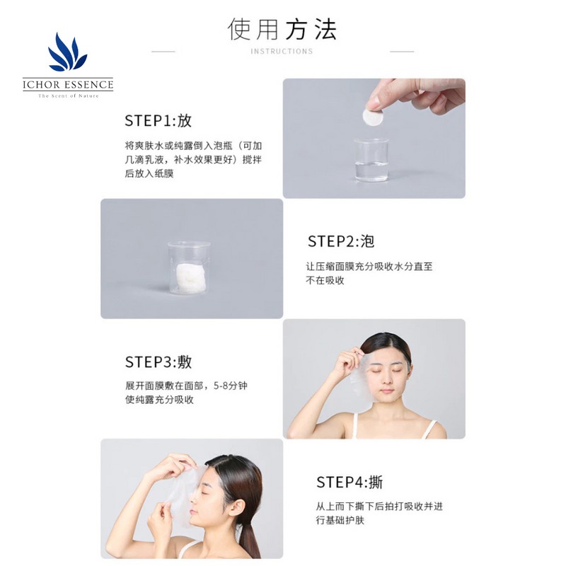 Cotton Paper Mask. Compressed Mask. Facial Mask. Mask Paper