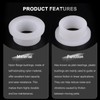 sourcing map 12pcs Flanged Sleeve Bearings Plastic Bushings ID 10mm