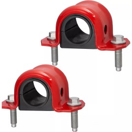 Suspension Dudes 4 PC Code Red Extreme Front Sway Bar Bracket Kit + Front Bushing Kit FITS Ram