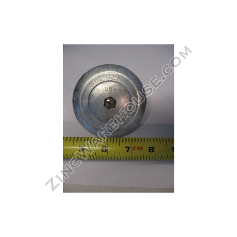 Medium Rudder Button Zinc