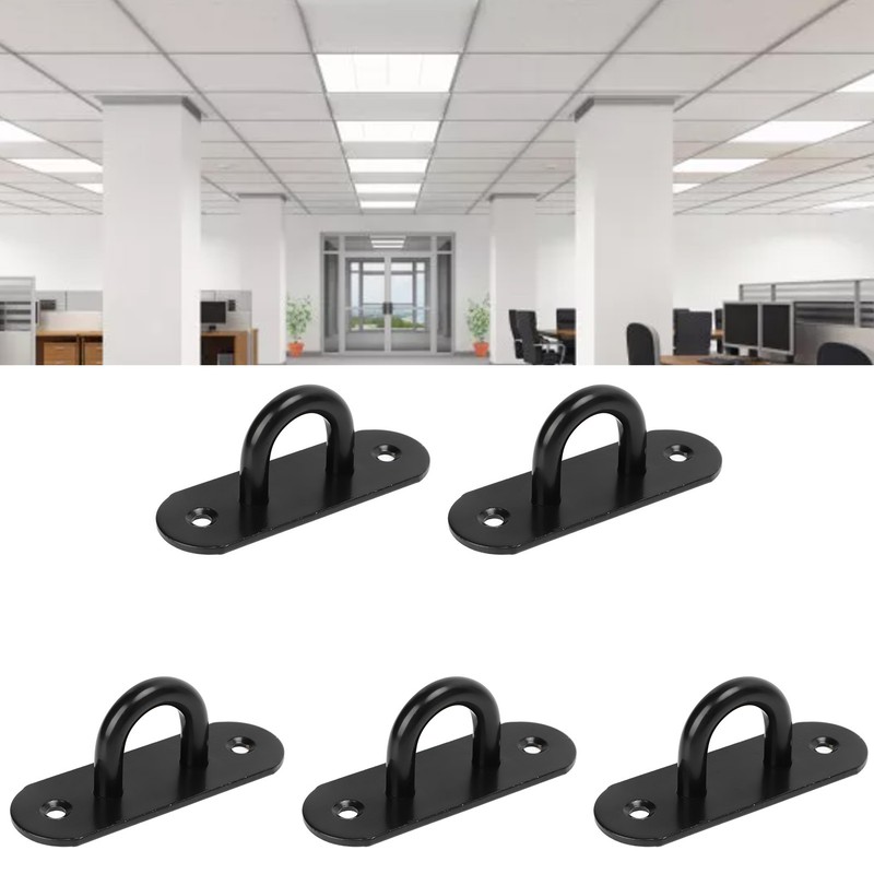 5 PCS Stainless Steel Eye Plate Ceiling Hook Pad Eye