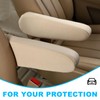 Dickno 2 PCS Car Front Seat Armrest Covers, Elastic Fabric