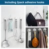 Diesisa Razor Holder for Shower + Adhesive Wall Hooks, Premium