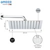 MEER Faucets by CNX | Regadera Cuadrada de 20 cm,