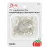 Dritz alfileres Largos con Cabeza nacarada, 100 Piezas, 2-Inch, Blanco,
