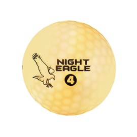 Night Eagle CV LED Glow in The Dark Golf Balls Single Ball - Bright, Light Activated, No Timer, Easily Turn Off & On 3 Layered Ball That Plays Like A Real Ball (White)