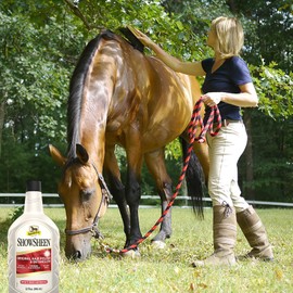 Absorbine Absorbine ShowSheen Hair Polish & Detangler 32oz Refill Bottle, Horse and Dog Coat, Mane and Tail, Instant Detangling & Reduces Hair Breakage for Healthy Grooming & Radiant Shine