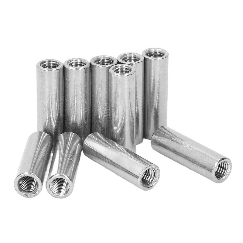 10PCS Female Thread Coupling Nut M8 X 1.25 12 L40mm