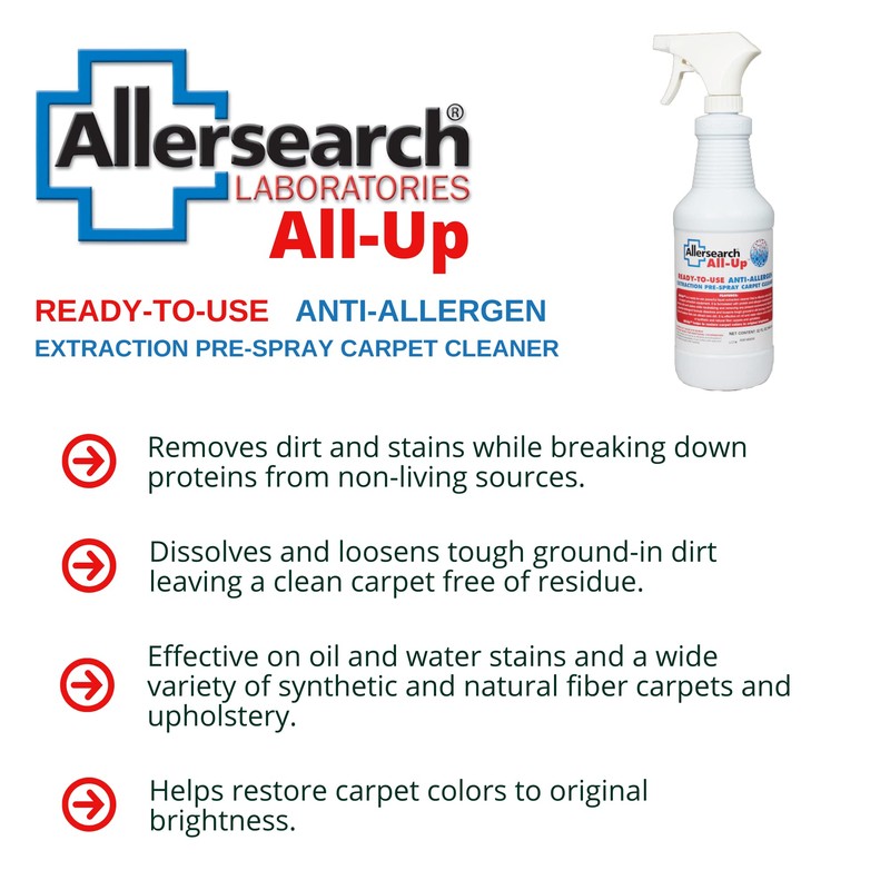 Allersearch All-Up Anti-Allergen Carpet Pre-Spray 32 Oz Ready to Use