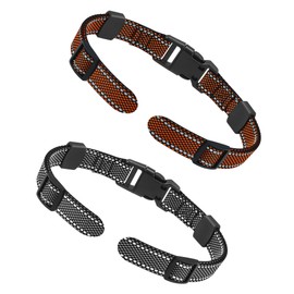 Doparet Replacement Collar for Shock Training Bark Collar, Heavy Duty Dog Collar Replacement, Reflective Adjustable Replacement Strap, Soft Nylon Collar Belt Fits for E Collar Wireless Fence Receivers