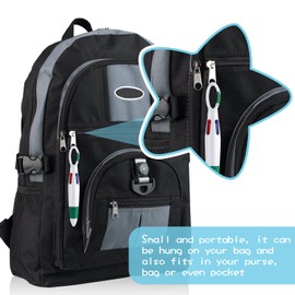 TIESOME Pack of 12 4-in-1 Ballpoint Pens, Retractable Shuttle Pens, Multicoloured Ballpoint Pen with Carabiner Key Ring On Top for Office School Accessories Students Children Gift