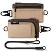 VULKIT Cartera para llaves impermeable con cordón para hombres y