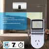 24 Hour Digital Timer Outlet, 7 Day Programmable Timer Indoor,