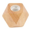 Wooden Diamond Lamp Base E27 Socket Modern Small Wood Table