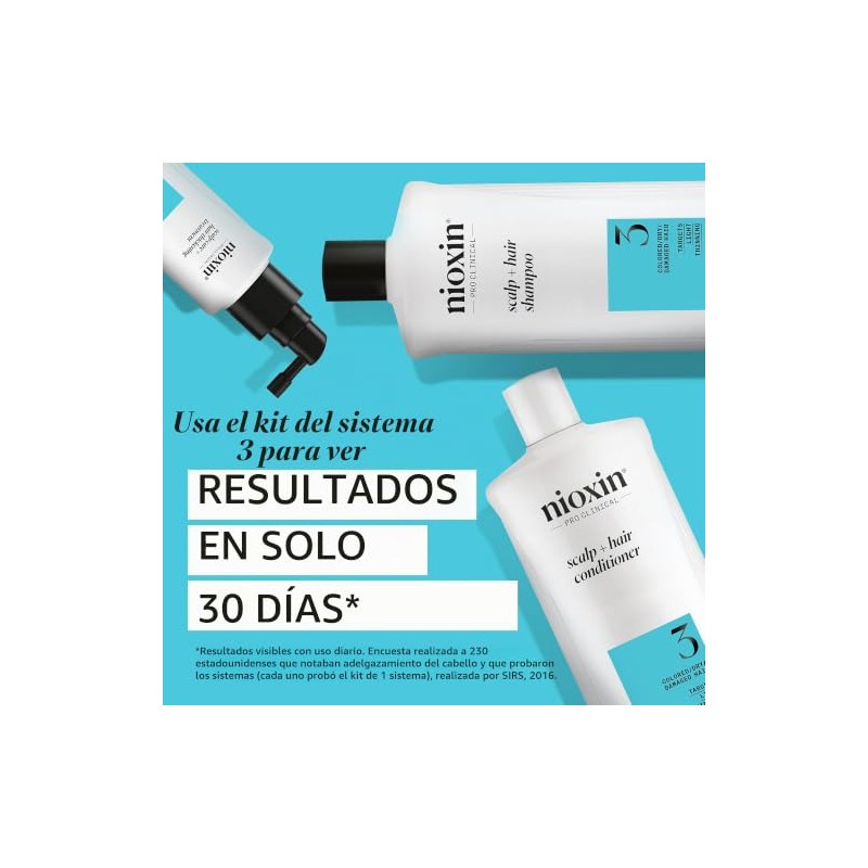Nioxin - Sistema 3 - Champú Fortalecedor - Para Cabello