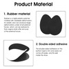 Molain Non-Slip Shoe Pads, Black, 4 Pairs, Self-Adhesive Rubber Sole