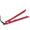 Professional Red Hair Straightener Titanium Curler Straightening Curling Rhinestone Flat