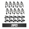 ESEWALAS 20PCS Dashboard Trim Clips,Automotive Car Metal Retainer Car Front