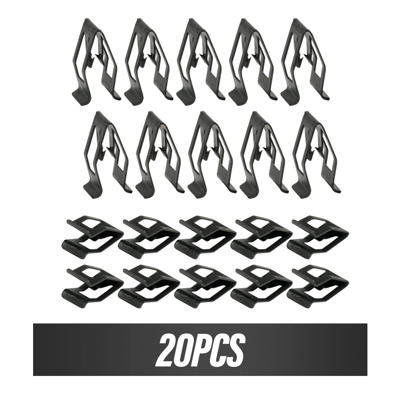 ESEWALAS 20PCS Dashboard Trim Clips,Automotive Car Metal Retainer Car Front