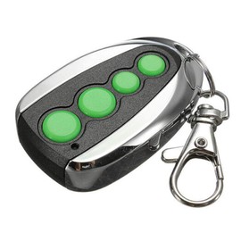Garage Door Remote Controller, 433.92MHz 4 Buttons Home Rolling Code Garage Remote Controller Keychain Door Opener for Merlin M842(Black+Green)