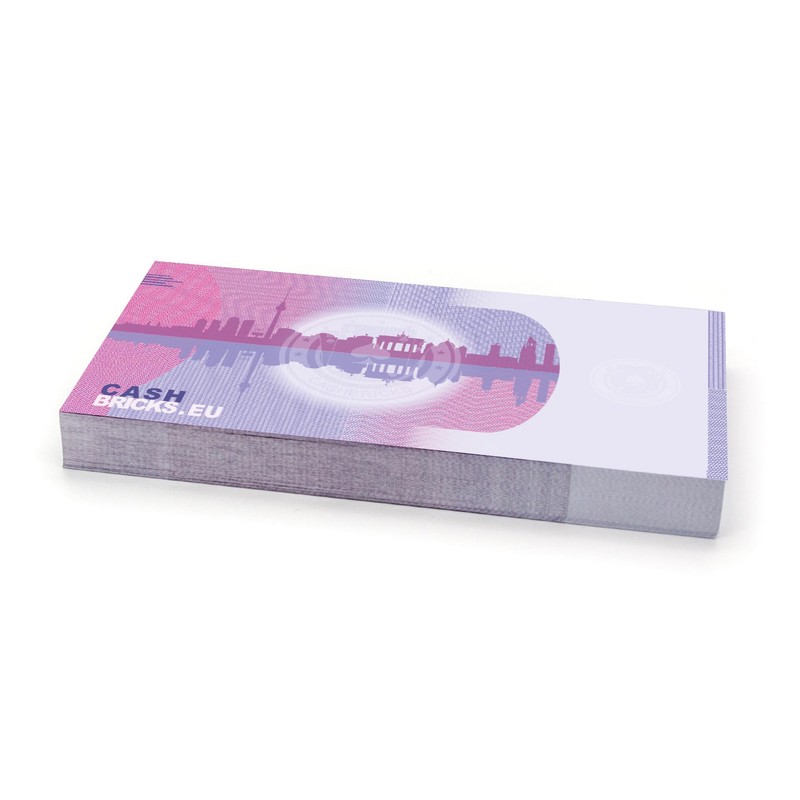 Cashbricks 100 x €500 Euro Play Money Notes – Reduced