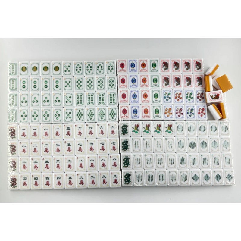 Modern Luxury American Mahjong Set 160PCS 36mm 4-Layer Engraved Acrylic
