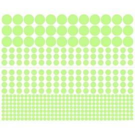 1 Sheet Glow in The Dark Wall Stickers, 407 Pcs Removable Glow in Dark Dots Wall Decals, Adhesive Dots Luminous, Glow in The Dark Ceiling Stickers, Wall Window Stickers