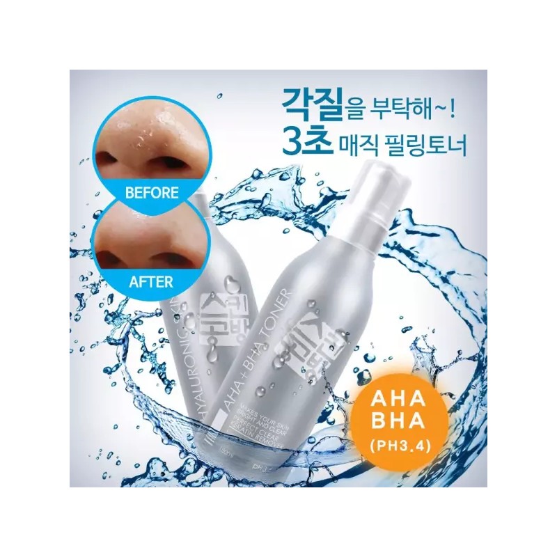 AHA BHA 각질 제거 토너 모공 필링 스킨/로션/여자/대용량/남성/화장품/여성/목욕탕 [아하바하 토너